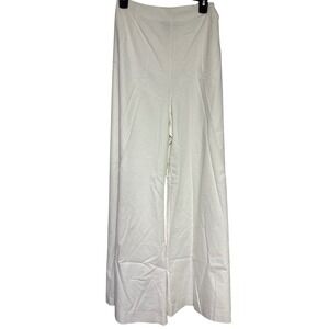 Alex Marie Womens White Wide Leg High Waisted Dress Pants Lined Size 18 NWT